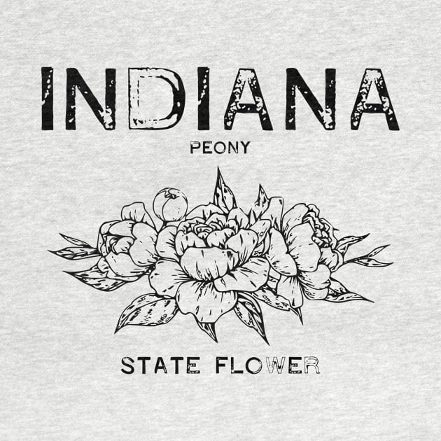 Vintage Peony State Flower of Indiana by vintageinspired